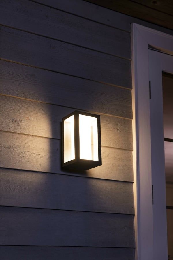 Philips Hue Impress Outdoor -smarthallampa, smal, antracit, för utomhusbruk, 24 cm, 1200 lm