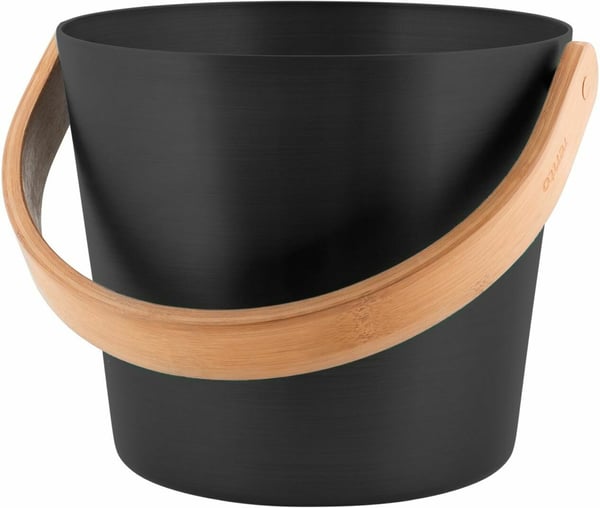 Afslappet sauna spand, 5l, sort