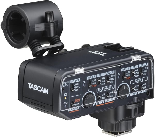 Tascam CA-XLR2d-C - XLR-mikrofonadapter, Canon Kit