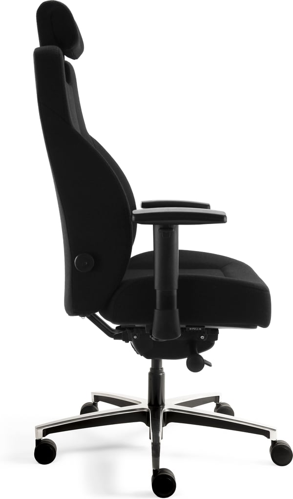 TC FREE B1 24/7 -arbetsstol, svart tyg