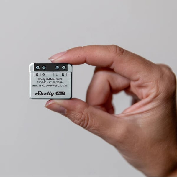 Shelly PM Mini Gen3 - strömmätare för WiFi-nätverk