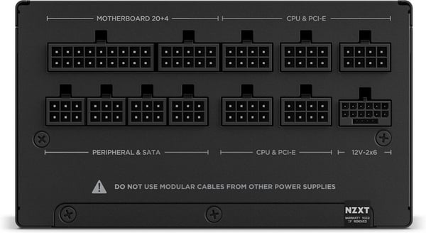 NZXT C1000 ATX 3.1 strømforsyning, 1000 W, sort