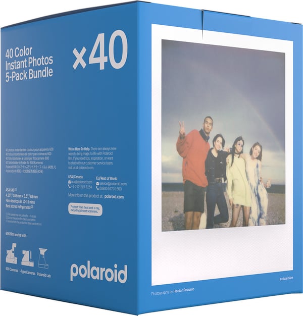 Polaroid 600 färgfilm, 5x8