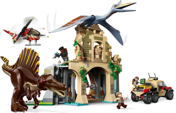 LEGO Jurassic World 76976 Spinosauriens och Quetzalcoatlus flykt