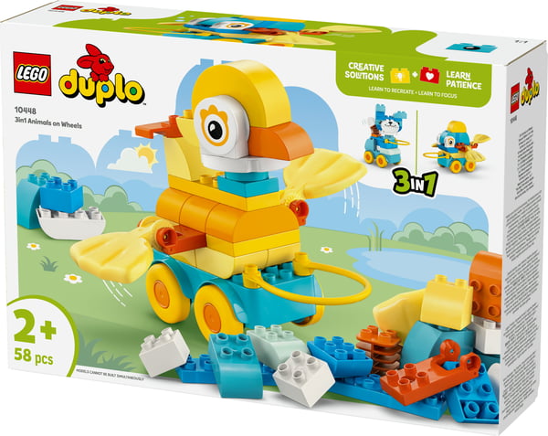 LEGO Duplo 10448 - Djur på hjul – 3-i-1-set