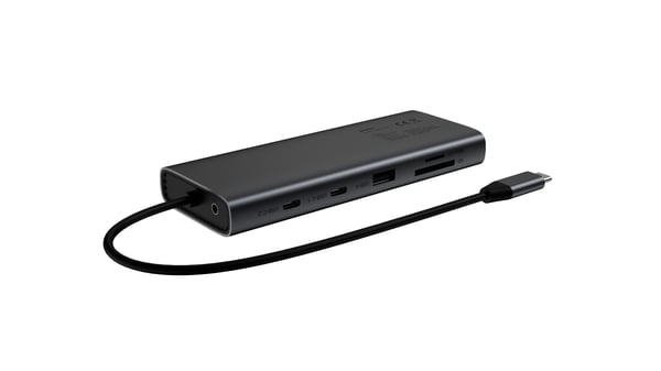 Fuj:tech 9-portars USB-C-hubb, 100 W PD
