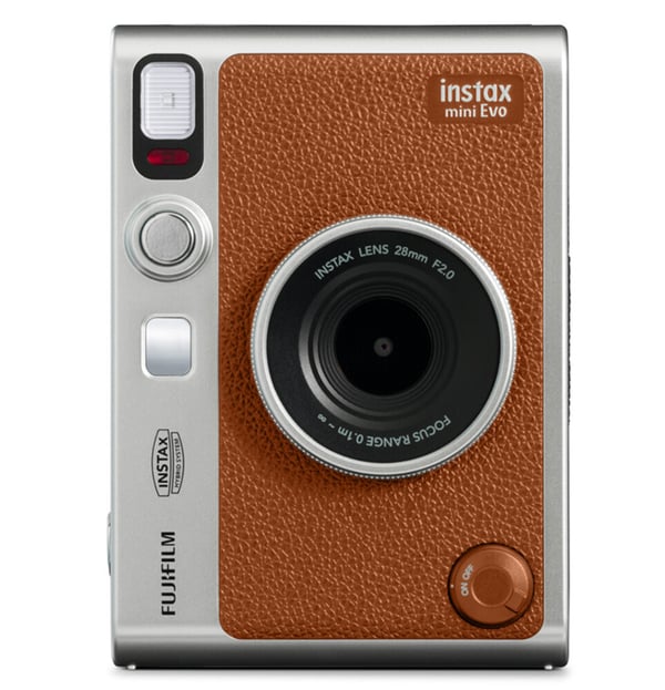 Fujifilm Instax Mini EVO snabbkamera, brun