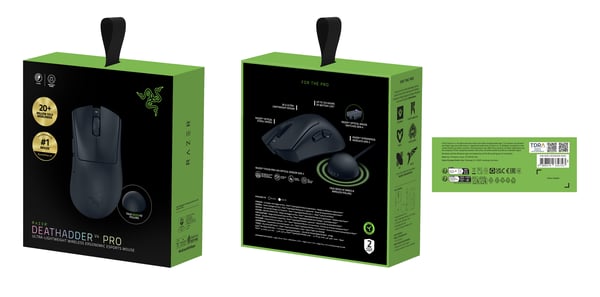 Razer Deathadder V4 Pro trådlös spelmus, svart