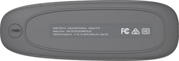 Asus Cobble SSD-fodral, grå