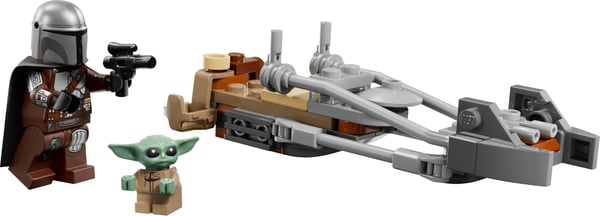 LEGO Star Wars TM 75436 Mandalorianens och Grogus speeder-cykel
