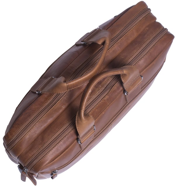 The Chesterfield Brand Seth-taske til 15,6" bærbar computer, cognac