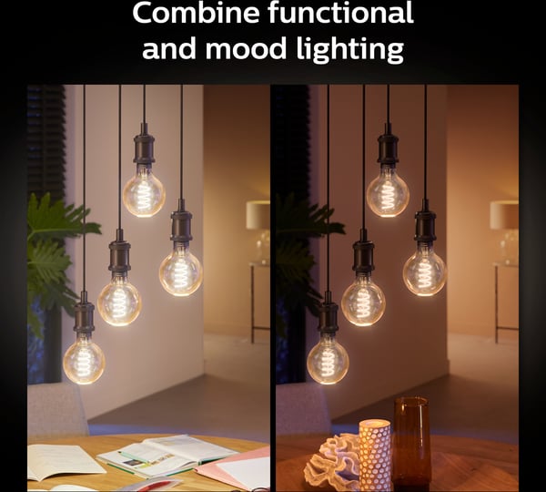 Philips Hue -filamentintelligent lampa, White ambiance Filament Globe, E27, 12,5 cm
