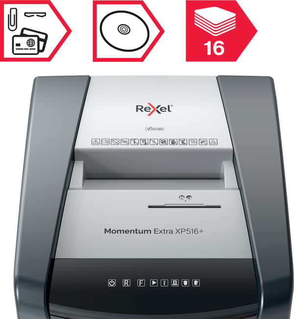 Rexel Momentum Extra XP416+ -pappersstrimlare, P5