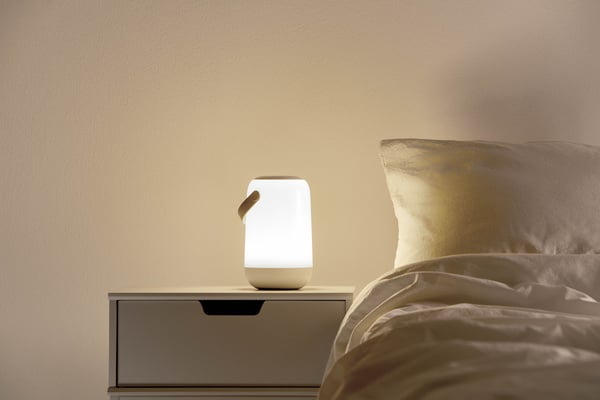 WiZ Mobil Bærbar -opladningsbar smart bordlampe, hvid, WiFi