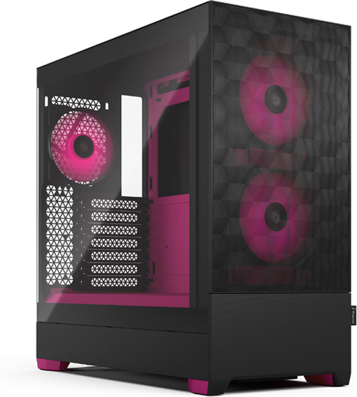Fractal Design Pop Air RGB Magenta Core TG ATX-kabinet med vindue, sort/magenta