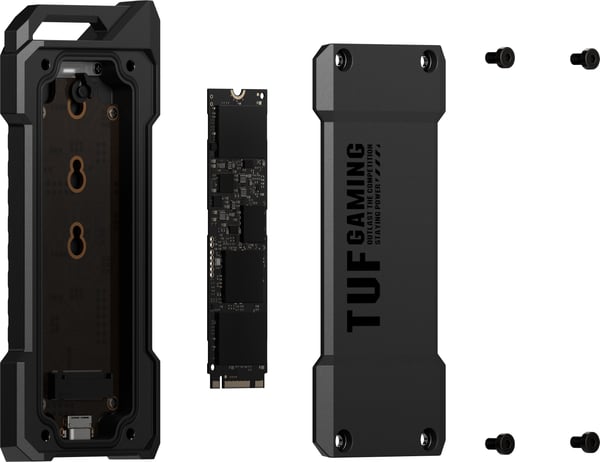 Asus TUF Gaming A1 SSD -extern hölje för M.2 NVMe och SATA SSD -hårddiskar