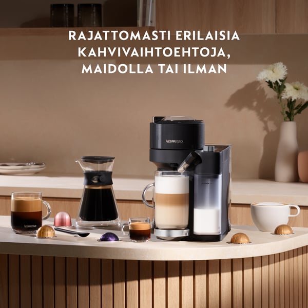 Nespresso Vertuo Lattissima ENV300.B -kapselkaffebryggare, svart