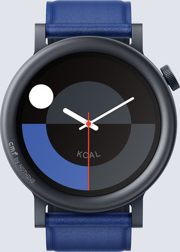 CMF by Nothing Watch Pro 2 - smartur, blåt læderarmbånd