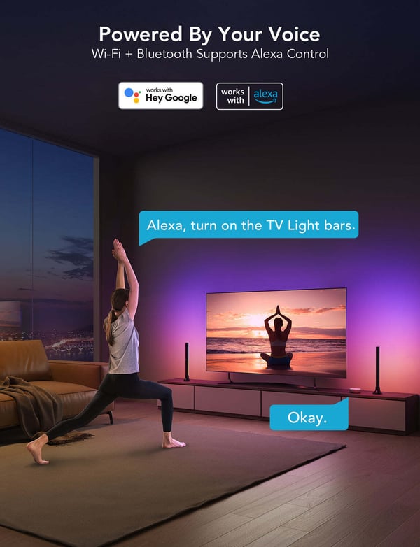 Govee RGBIC TV-lysstribe smart belysning, 40 - 70" TV-apparater