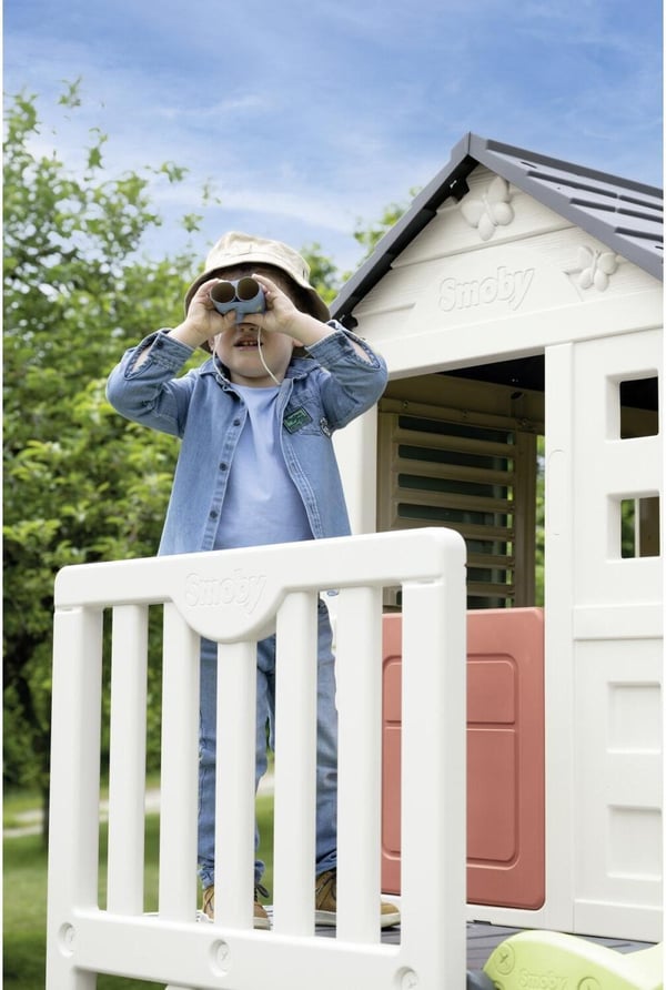 Smoby Life House på pålar lekstuga med rutschkana