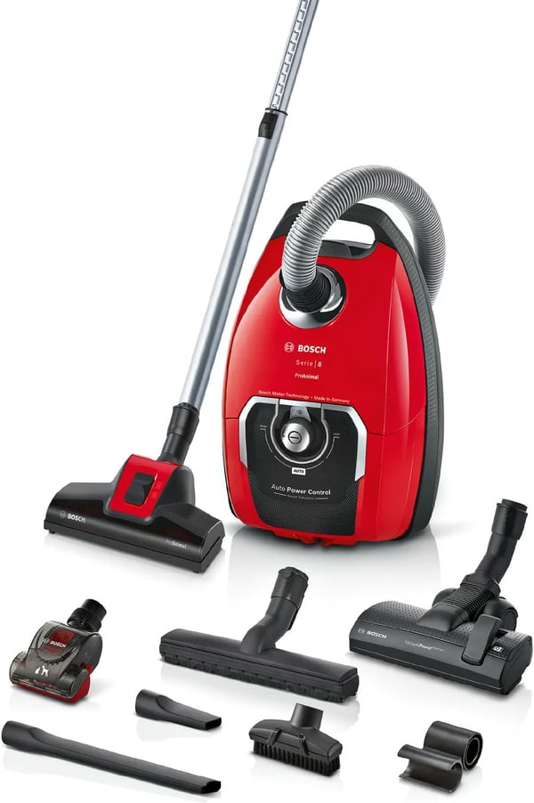 Bosch Serie 8 ProAnimal BGB8PET3A dammsugare, röd