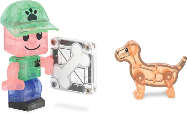 MAGNA-TILES® Hundpark magnetbyggsats, 27 delar