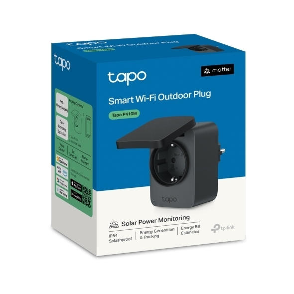 TP-Link Tapo P410M fjärrstyrd smart utomhusuttag, WiFi
