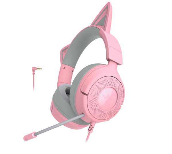 Razer Kraken Kitty V3 X spelhörlurar, rosa