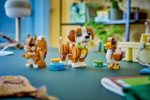 LEGO Creator 31382 Söta djur: Lekfull hundvalp 3-i-1