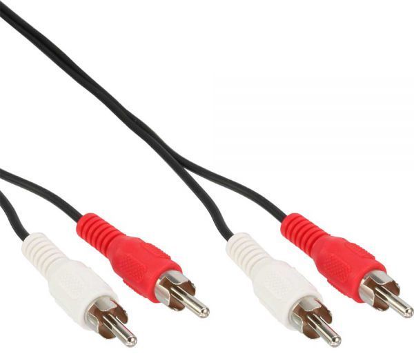 InLine 2 x RCA hane - 2 x RCA hane-kabel, 20 m