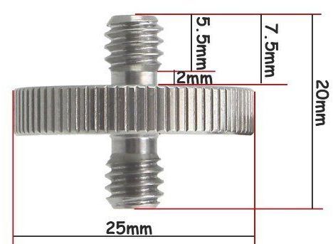 Caruba gängadapter 1/4 tum hane - 1/4 tum hane