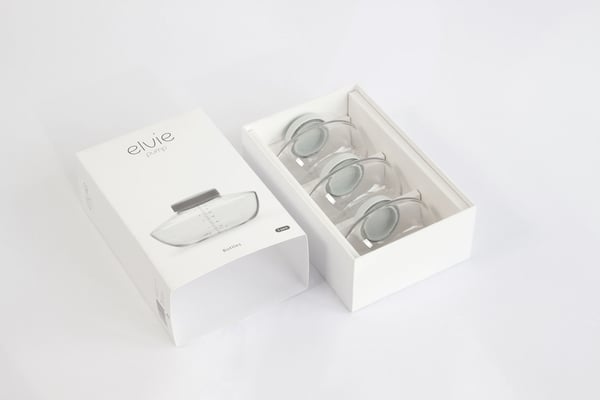 Elvie Pump Flasker til påfyldning til brystpumpe, 150ml, 3 stk