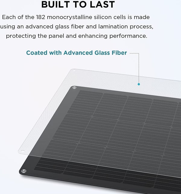 EcoFlow 100 W flexibel solpanel