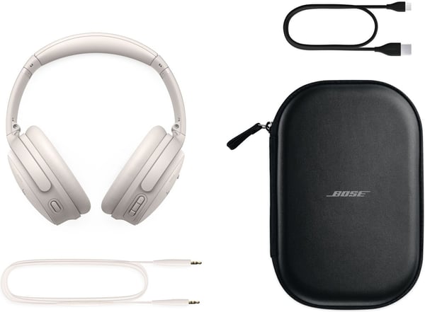 Bose QuietComfort-hörlurar med brusreducering, vit