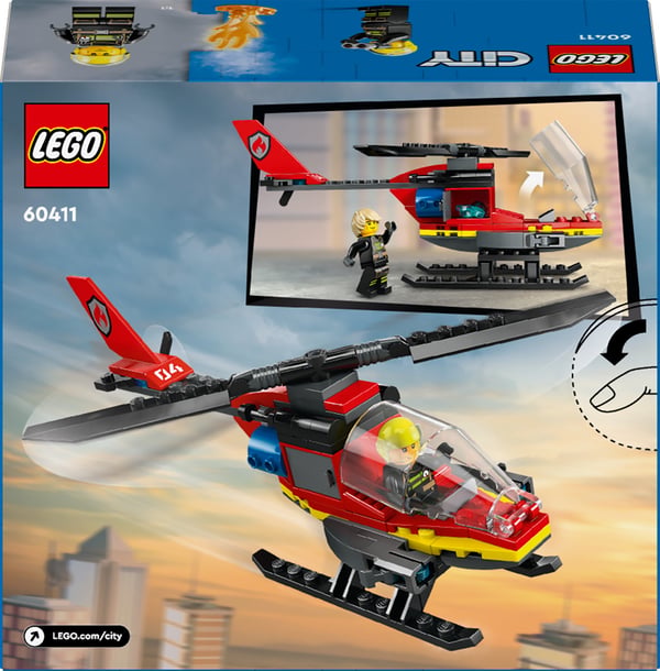 LEGO City Brandräddningshelikopter, Byggset 60411