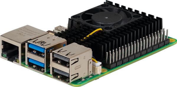 Raspberry Pi kylflänssköld med fläkt, Raspberry Pi 5 B, svart