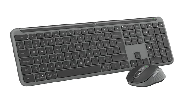 Logitech MK950 Signature Slim -näppäimistö ja hiiri, harmaa