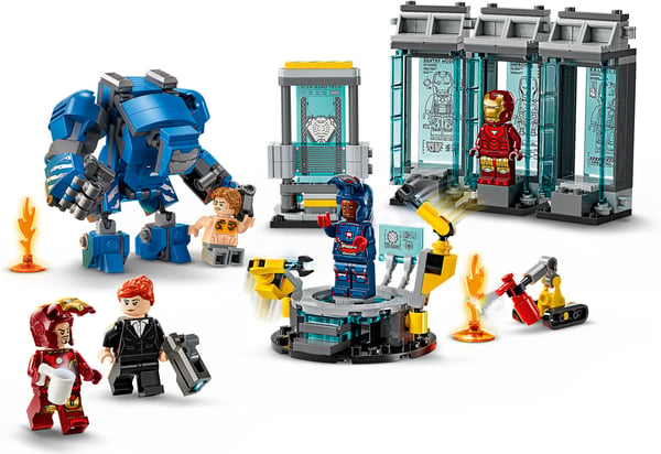 LEGO Super Heroes Marvel 76315 – Iron Mans laboratorium – Rustningsrum