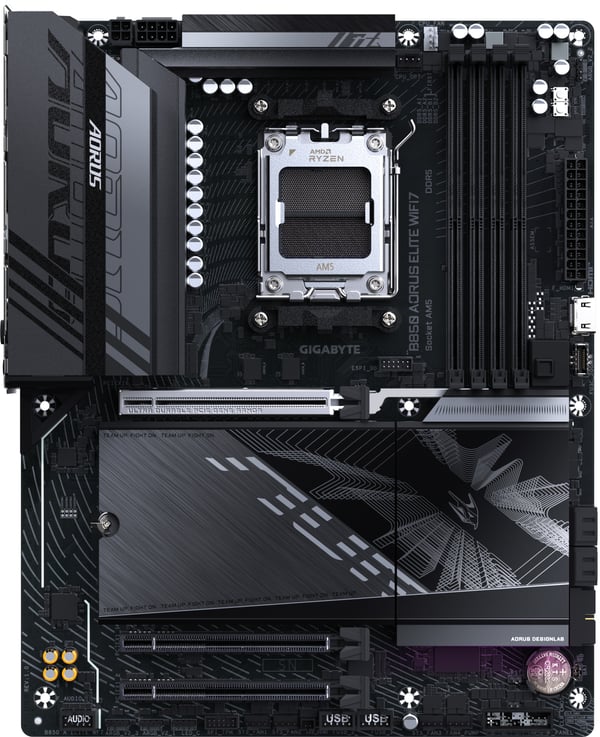Gigabyte B850 Aorus Elite WiFi 7 ATX-moderkort, AM5