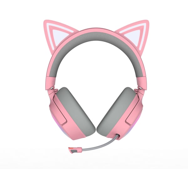 Razer Kraken Kitty V3 Pro spelhörlurar, rosa