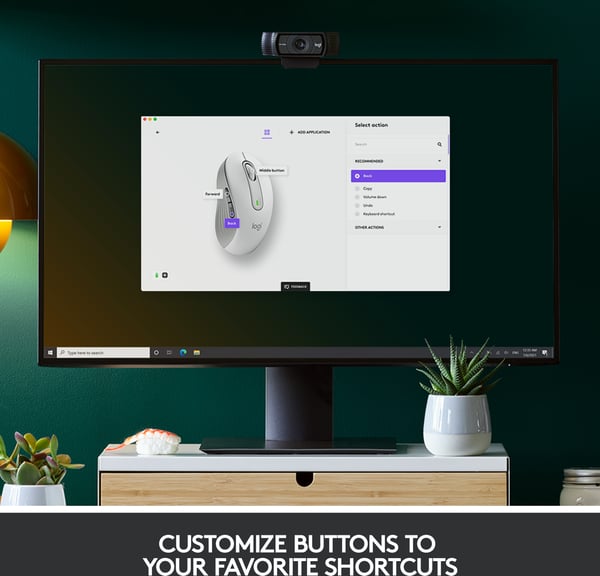 Logitech Signature M650 L -trådløs mus, hvid
