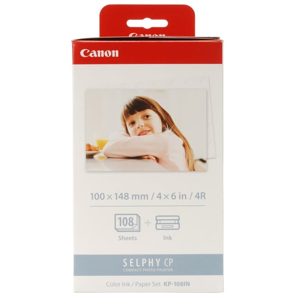 Canon KP-108IN - utskriftsförbrukningspaket, 108 ark + 3 färgbleckpatroner