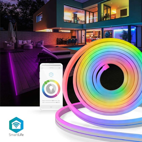 Nedis SmartLife Outdoor - LED-lysremse, multifarvet, Wi-Fi, 5 m