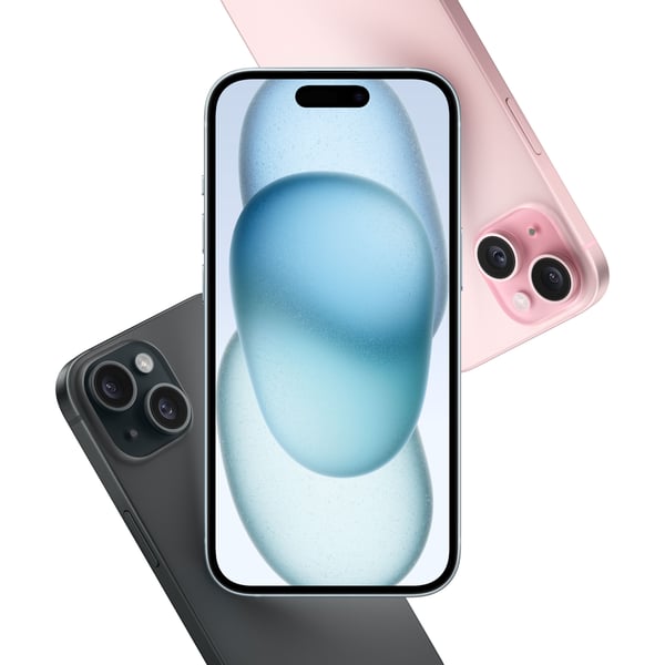 Apple iPhone 15 128 GB -telefon, blå (MTP43)