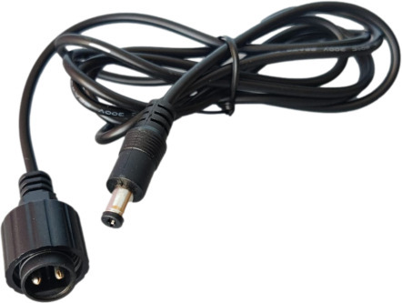 ENJOY strømforsyning med DC-kabel, 12 V 2 A, til indendørs og udendørs brug