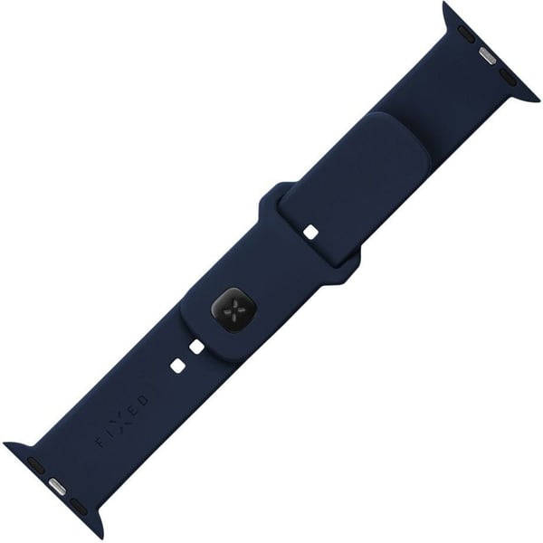 Fixerad silikonrem för smartklocka, Apple Watch 42 / 44 / 45 mm, blå