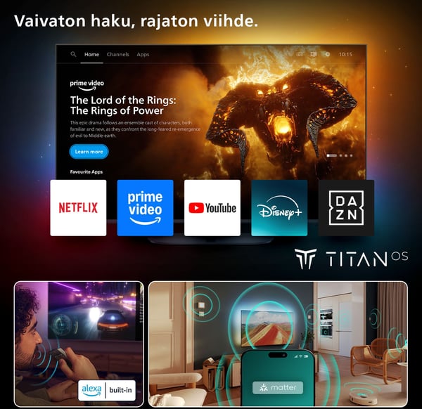 Philips 43" PUS8550 – 4K QLED Ambilight TV