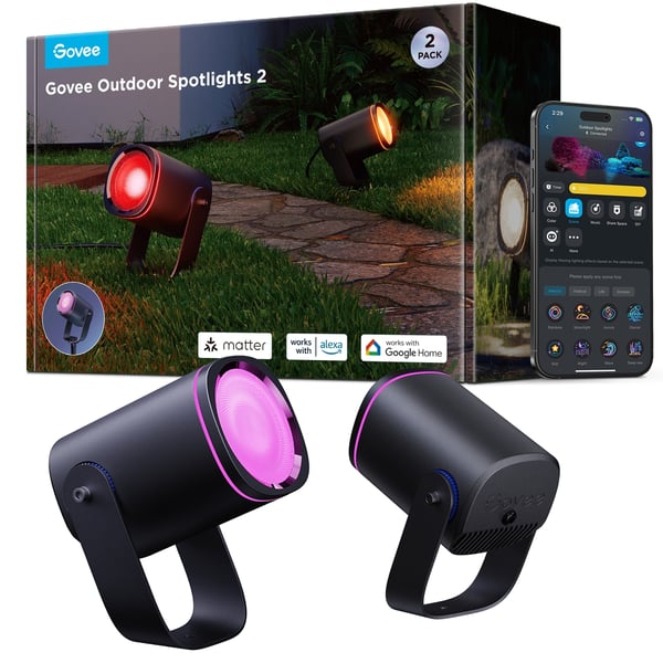 Govee Outdoor Spotlights LED-strålkastare, 2-pack