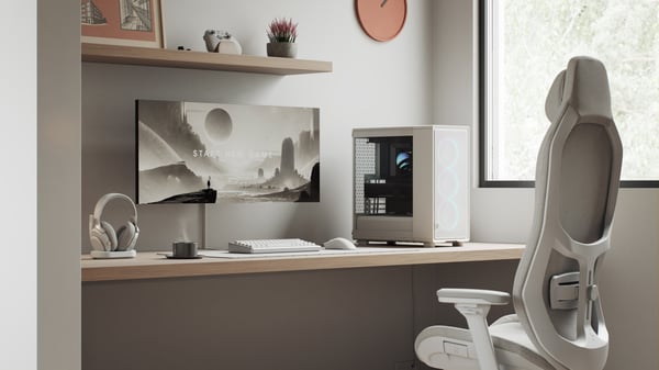 Fractal Design Epoch RGB TG ATX-chassi, vit