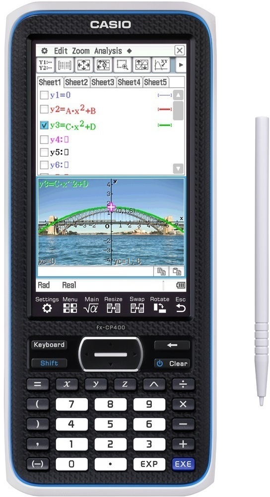 Casio ClassPad II fx-CP400 -symbolisk grafiräknare och programvarulicens 36 månader